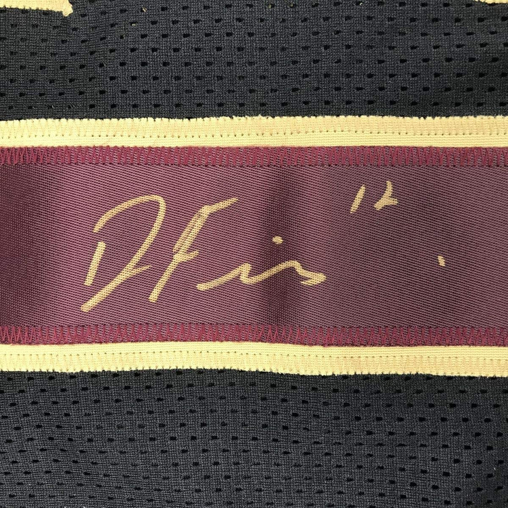 Framed Autographed/Signed Deondre Francois 35x39 Florida State Black College Football Jersey JSA COA