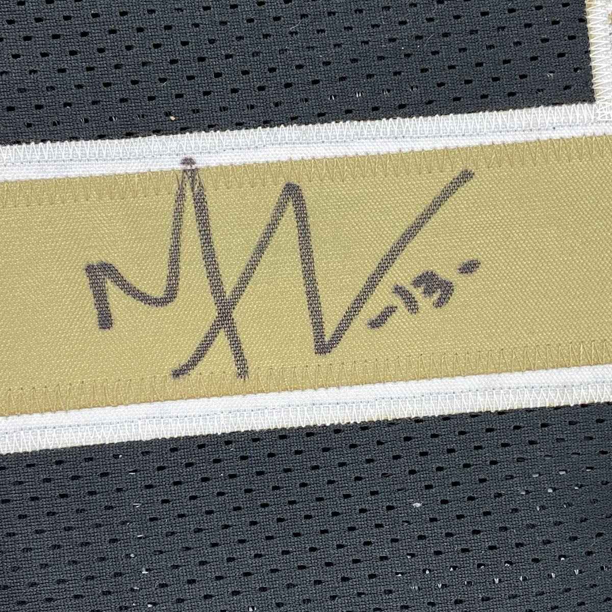 Autographed/Signed Michael Thomas New Orleans Black Football Jersey Beckett BAS COA