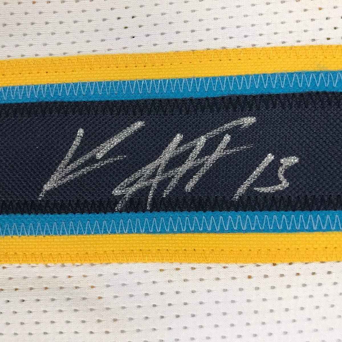 Framed Autographed/Signed Keenan Allen 35x39 Los Angeles LA Chargers White Football Jersey JSA COA
