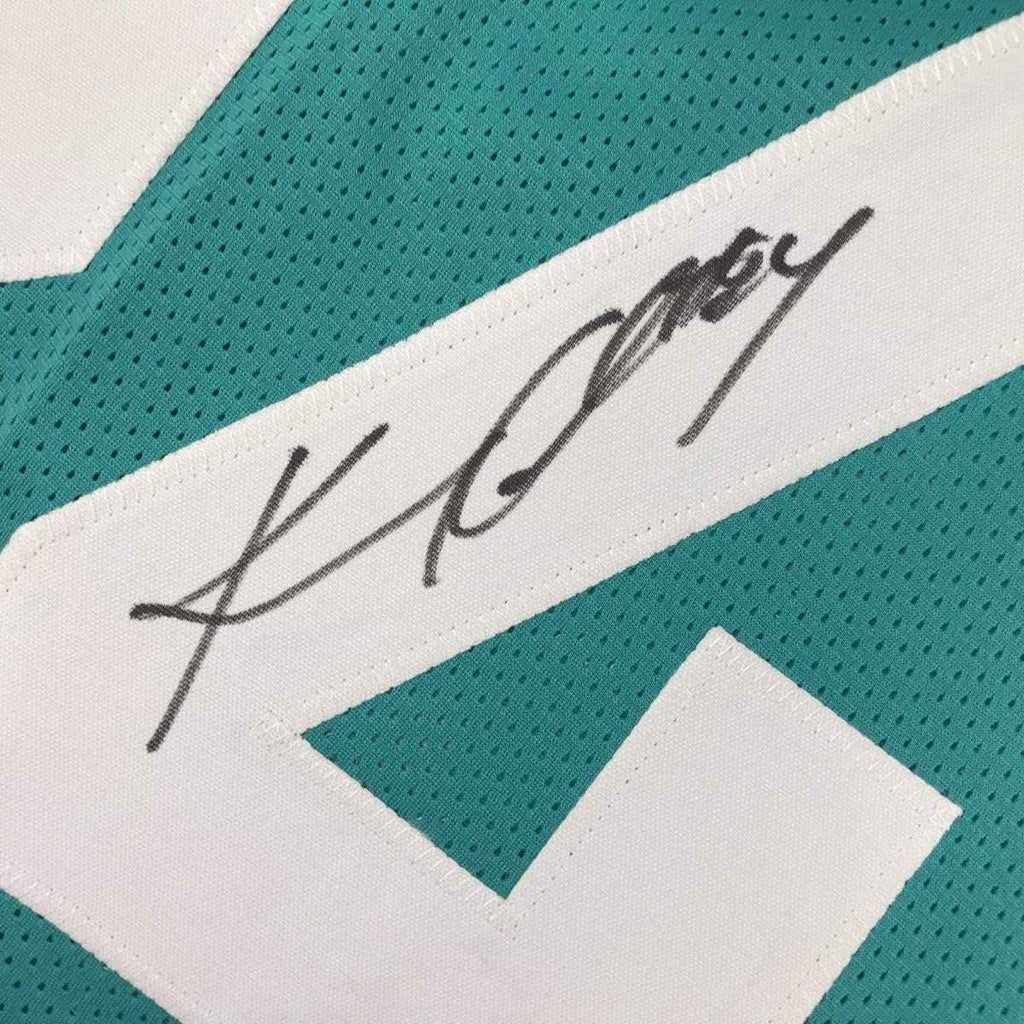 Framed Autographed/Signed Keelan Cole 35x39 Jacksonville Teal Football Jersey JSA COA