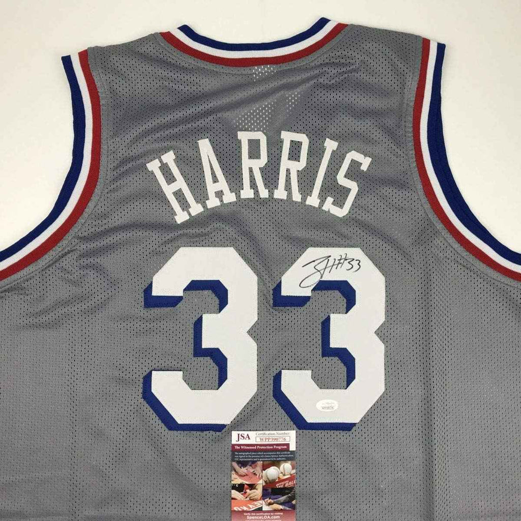 Autographed/Signed Tobias Harris Philadelphia Grey Basketball Jersey JSA COA