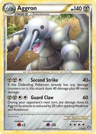 Aggron 001/102 - Triumphant Holofoil