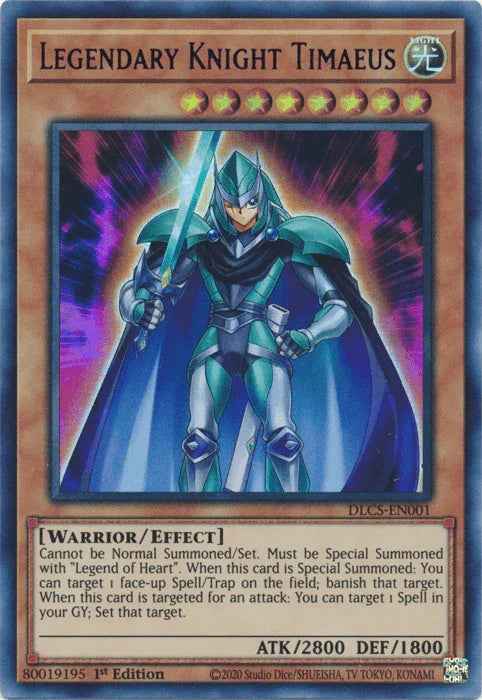 Legendary Knight Timaeus (Blue) [DLCS-EN001] Ultra Rare