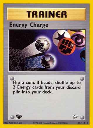 Energy Charge 085/111 - Neo Genesis 1st Edition