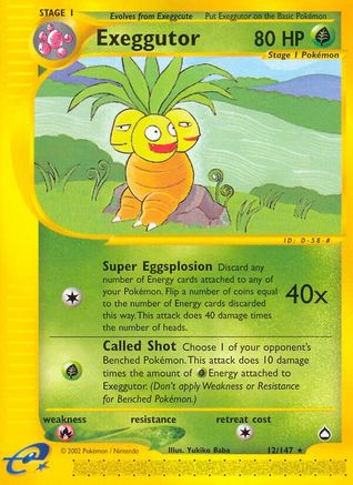 Exeggutor 012/147 - Aquapolis Reverse Holofoil