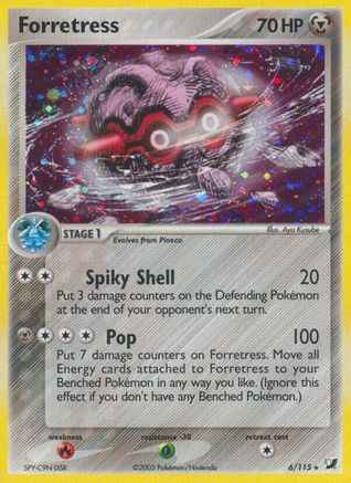 Forretress 006/115 - Unseen Forces Holofoil