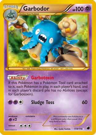 Garbodor (Secret Rare) 119/116 - Plasma Freeze Holofoil