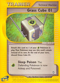 Grass Cube 124/147 - Aquapolis Reverse Holofoil