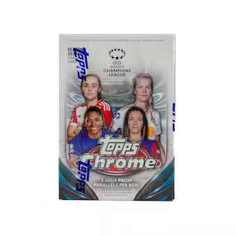 2023/24 Topps Chrome UEFA Women's Champions League Soccer Blaster Box