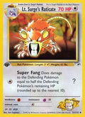 Lt. Surge's Raticate 051/132 - Gym Heroes 1st Edition
