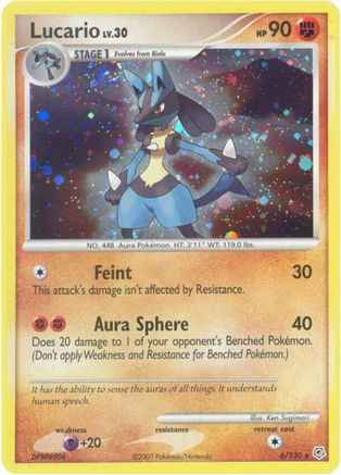 Lucario 006/130 - Diamond and Pearl Holofoil