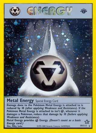 Metal Energy 019/111 - Neo Genesis 1st Edition Holofoil