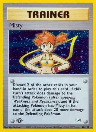 Misty 018/132 - Gym Heroes