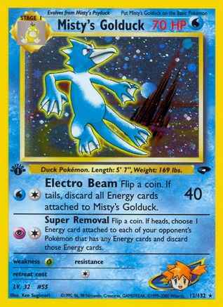 Misty's Golduck 012/132 - Gym Challenge 1st Edition Holofoil