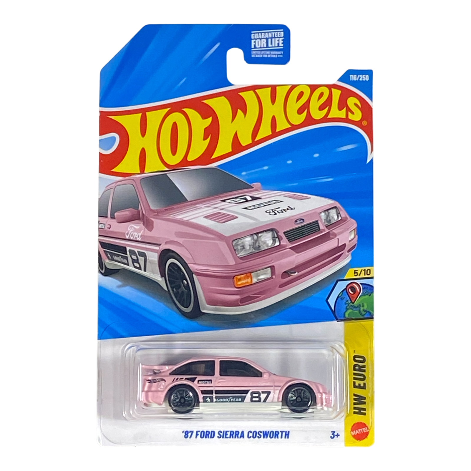Hot Wheels '87 Ford Sierra Cosworth HW Euro 5/10
