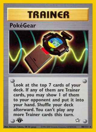 PokeGear 088/111 - Neo Genesis 1st Edition