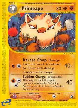 Primeape 029/147 - Aquapolis