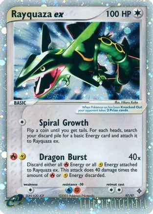 Rayquaza ex 097/97 - Dragon Holofoil