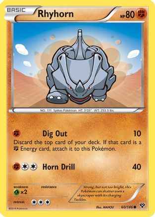 Rhyhorn 060/146 - XY Base Set