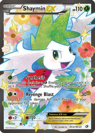 Shaymin EX (Full Art) RC21/RC25 - Legendary Treasures Radiant Collection Holofoil