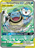 Blastoise & Piplup GX (215/236) [Sun & Moon: Cosmic Eclipse]