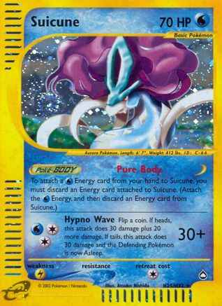 Suicune (H25) H25 - Aquapolis - Holofoil