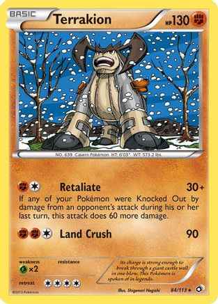 Terrakion 084/113 - Legendary Treasures Holofoil