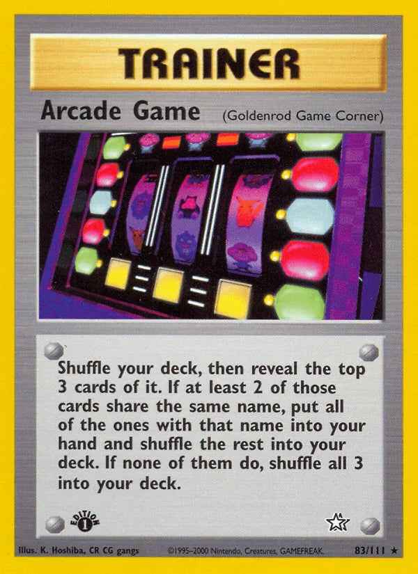 Arcade Game (83/111) [Neo Genesis 1st Edition]