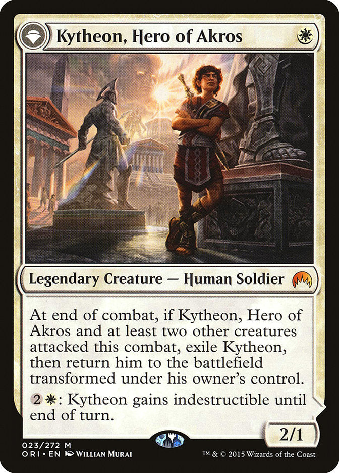 Kytheon, Hero of Akros // Gideon, Battle-Forged (ORI-023) - Magic Origins: (originpwdfc) Foil