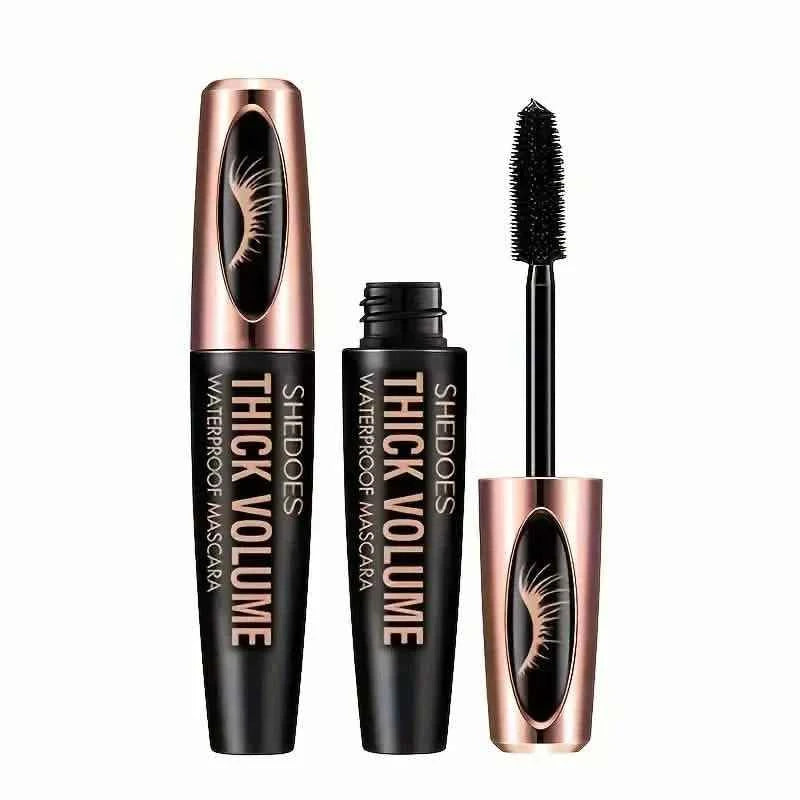 8D Curler Fiber Lash Mascara - Waterproof, Black, Thick Eyelash Shaping