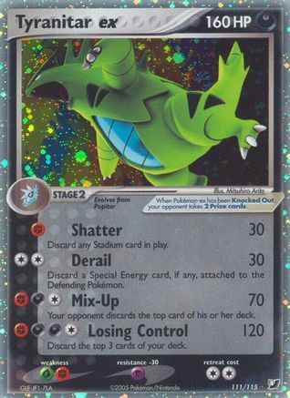 Tyranitar ex 111/115 - Unseen Forces Holofoil