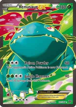 Venusaur EX (Full Art) 141/146 - XY Base Set Holofoil