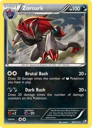 Zoroark 090/113 - Legendary Treasures Holofoil