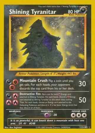 Shining Tyranitar (113/105) [Neo Destiny Unlimited]