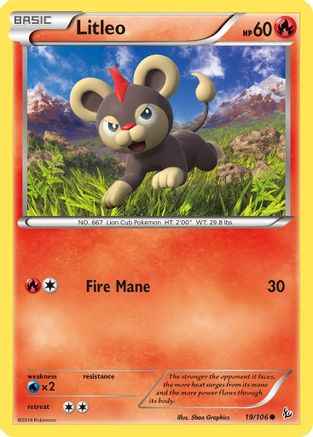 Litleo 019/106 - XY  Flashfire