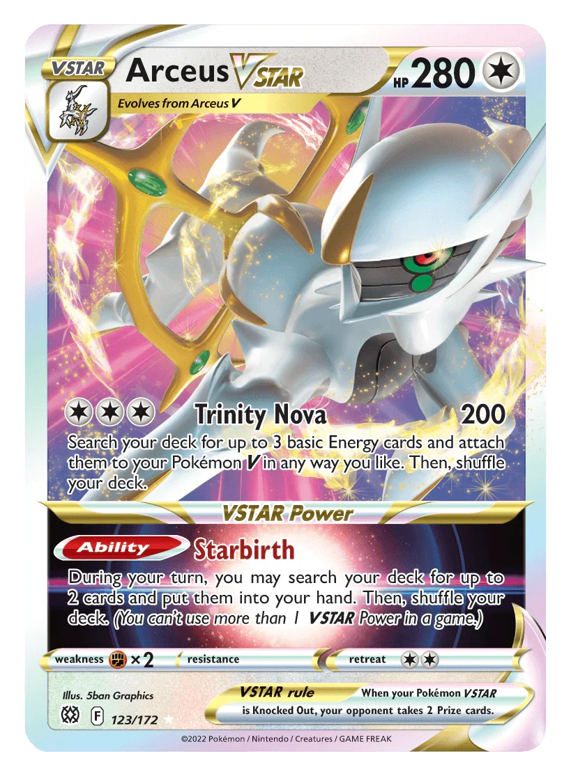 Arceus VSTAR (123/172) (Jumbo Card) [Sword & Shield: Brilliant Stars]