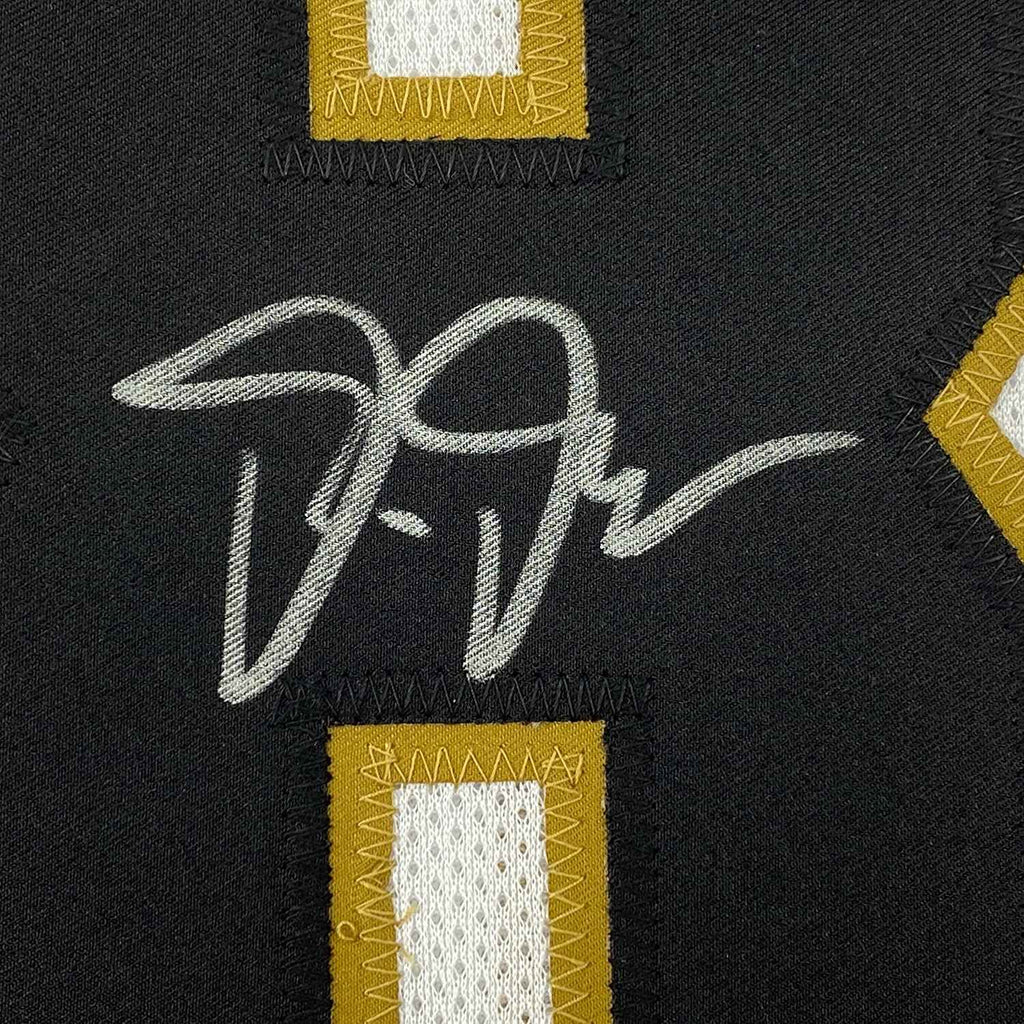 Framed Autographed/Signed Justin Jefferson 35x39 Minnesota White/Gold Football Jersey JSA COA