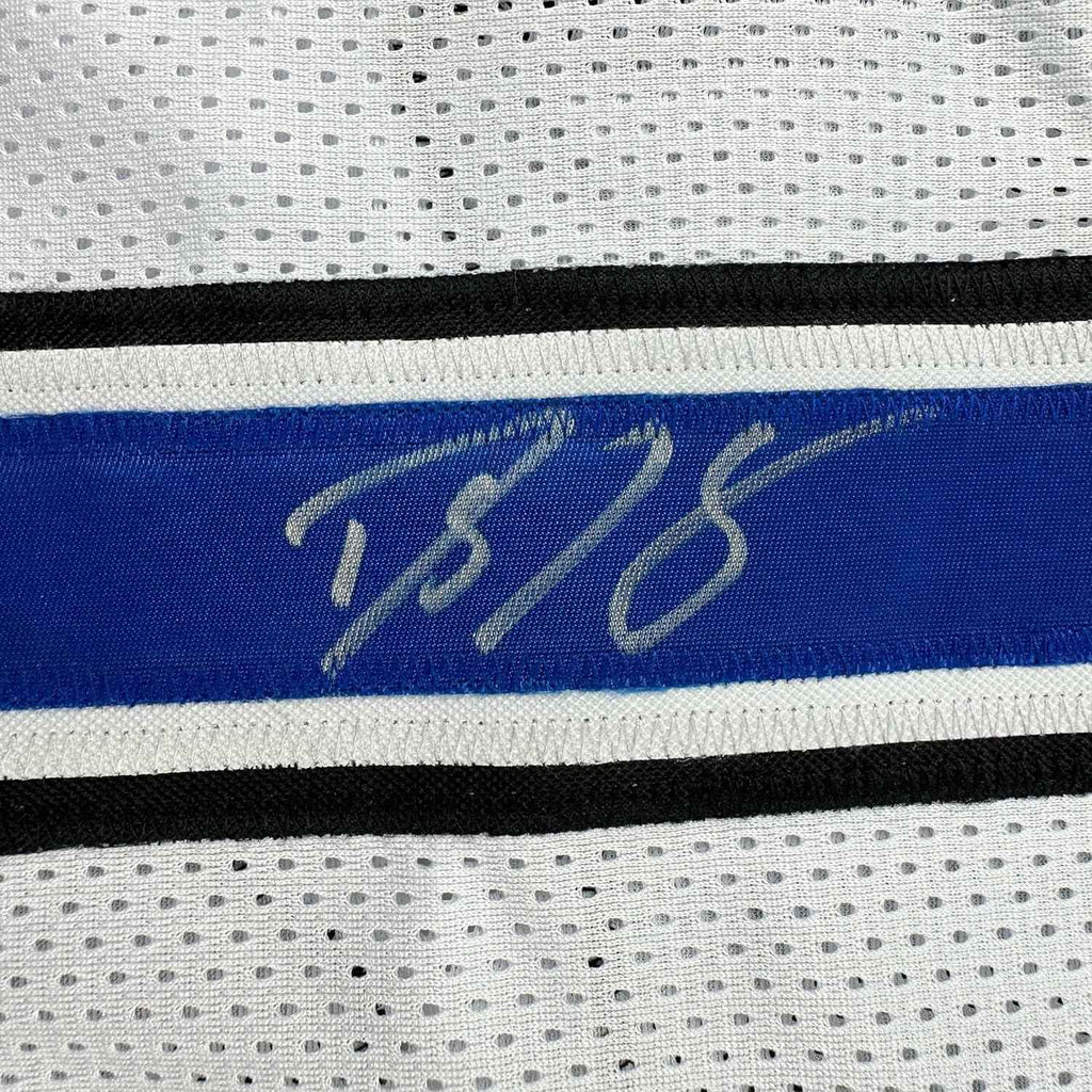 Framed Autographed/Signed Dwight Howard 35x39 Orlando White Basketball Jersey JSA COA