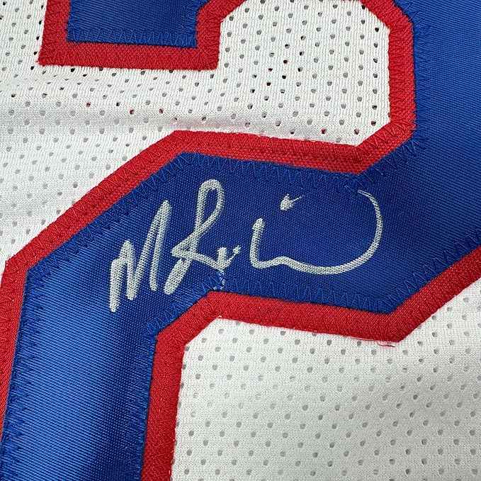 Framed Autographed/Signed Mitch Richmond 35x39 Sacramento White Basketball Jersey JSA COA