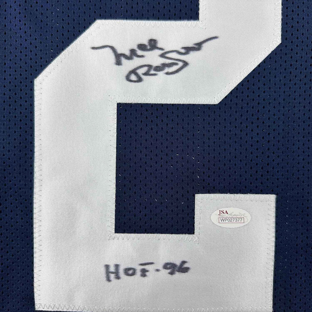 Framed Autographed/Signed Mel Renfro 35x39 HOF 96 Dallas Thanksgiving Day Football Jersey JSA COA