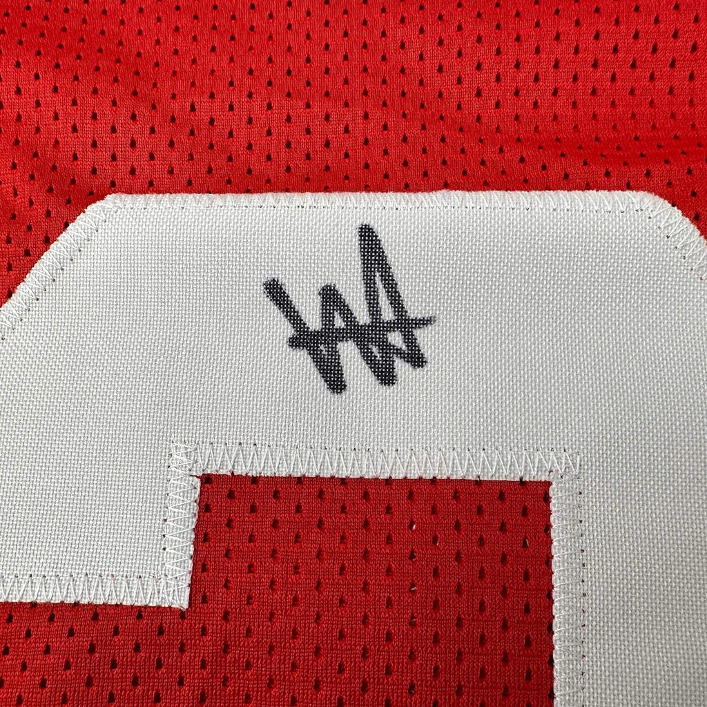 Framed Autographed/Signed Will Anderson 35x39 Alabama Red College Football Jersey PSA/DNA COA
