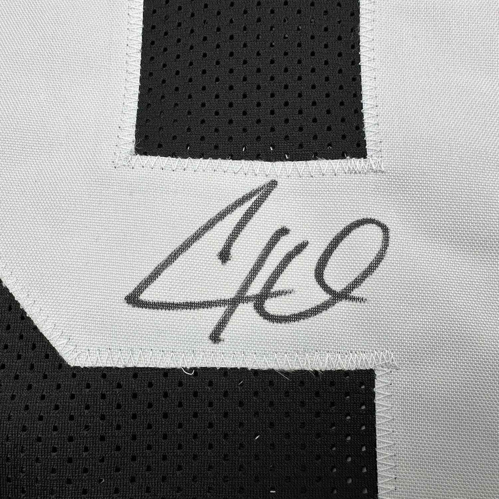 Framed Autographed/Signed Cameron Cam Heyward 35x39 Pittsburgh Retro Black Football Jersey Beckett BAS COA
