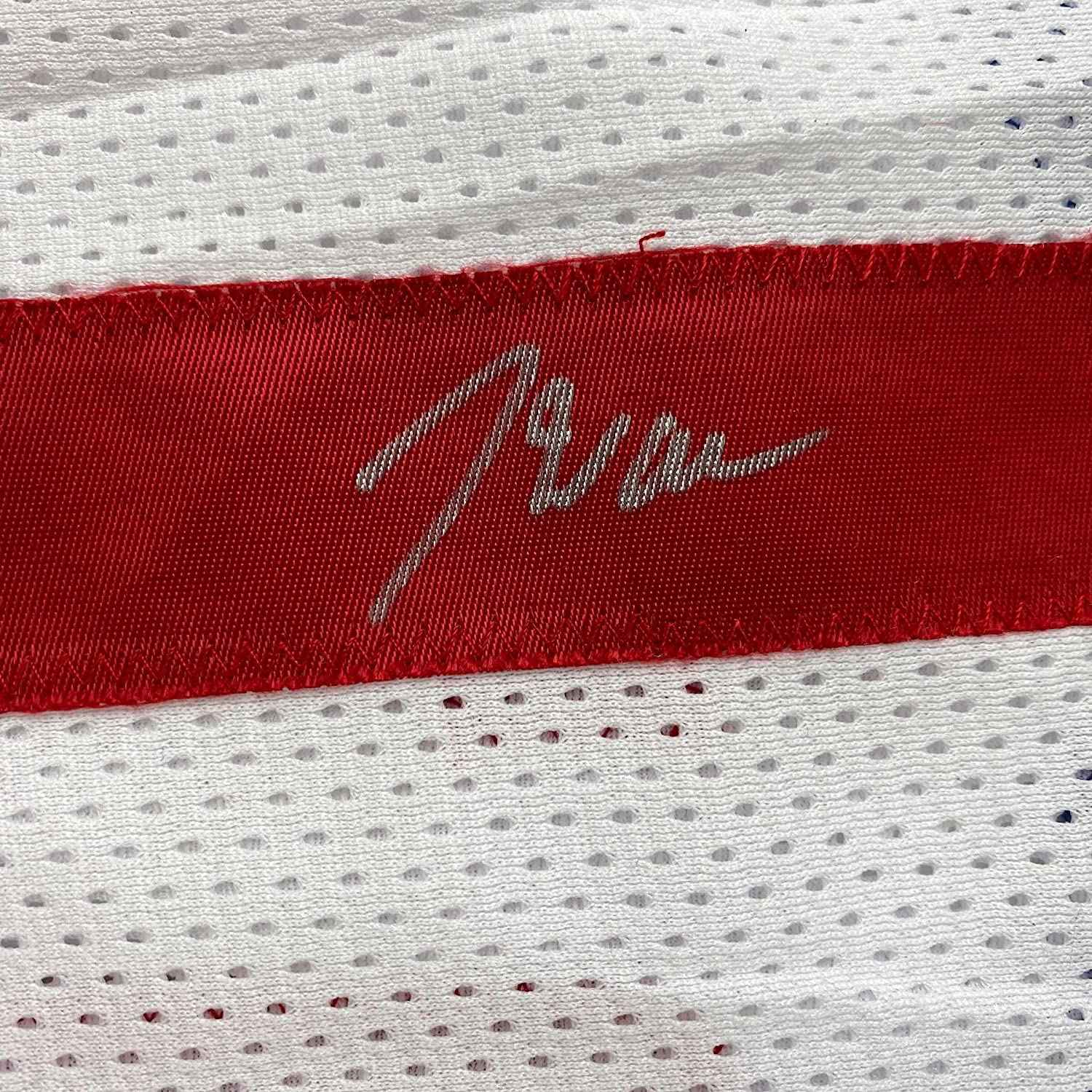 Framed Autographed/Signed John Wall 35x39 Los Angeles White Basketball Jersey JSA COA
