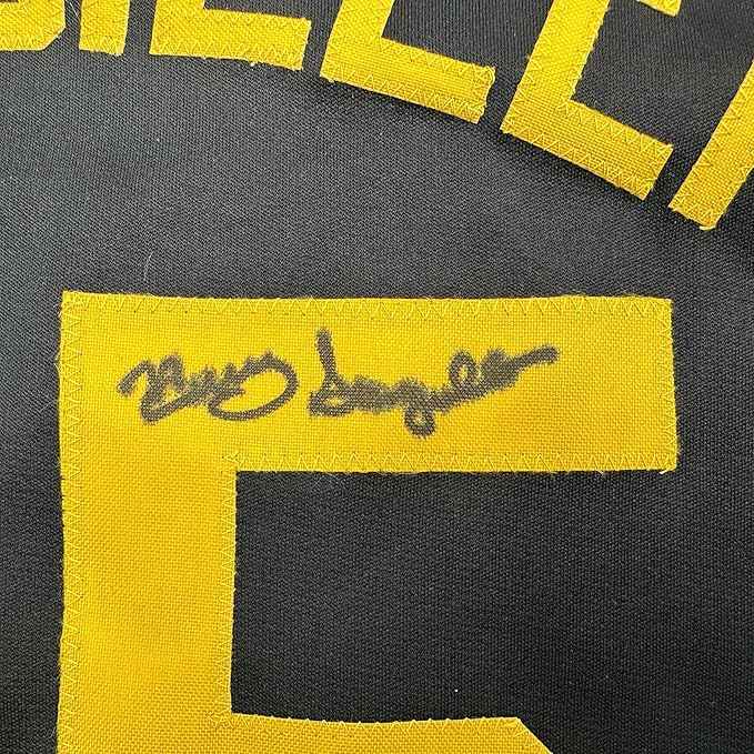 Framed Autographed/Signed Manny Sanguillen 35x39 Pittsburgh Black Baseball Jersey JSA COA