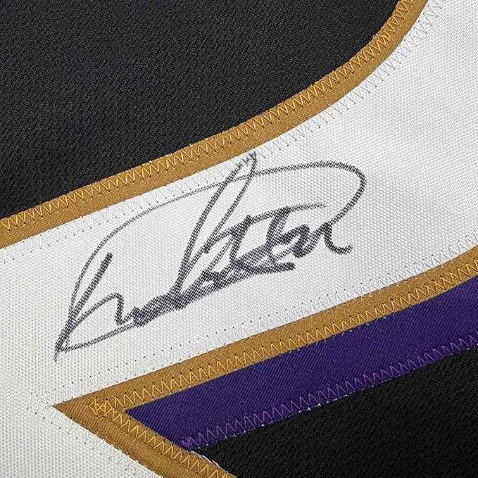 Framed Autographed/Signed Derrick Henry 35x39 Baltimore Black Football Jersey JSA COA