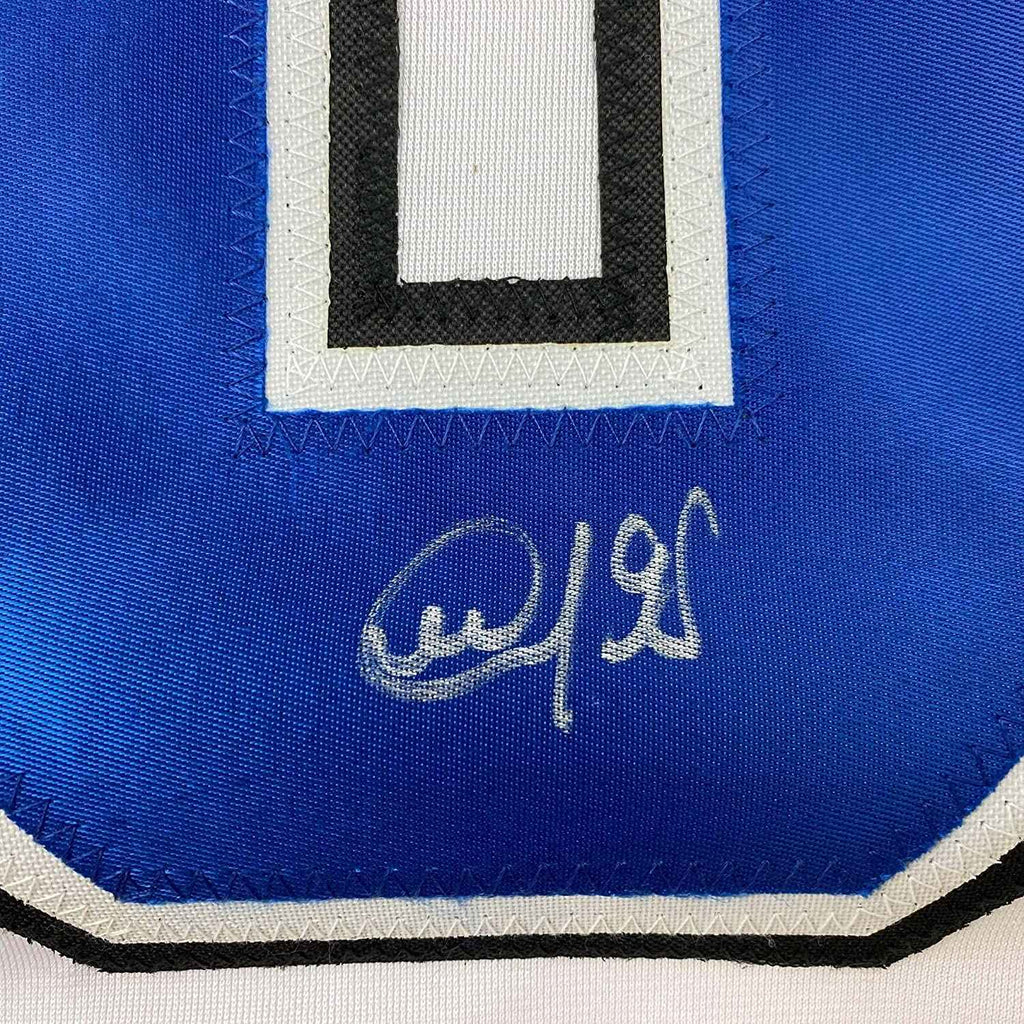 Framed Autographed/Signed Mikhail Sergachev 35x39 Tampa Bay White Hockey Jersey JSA COA