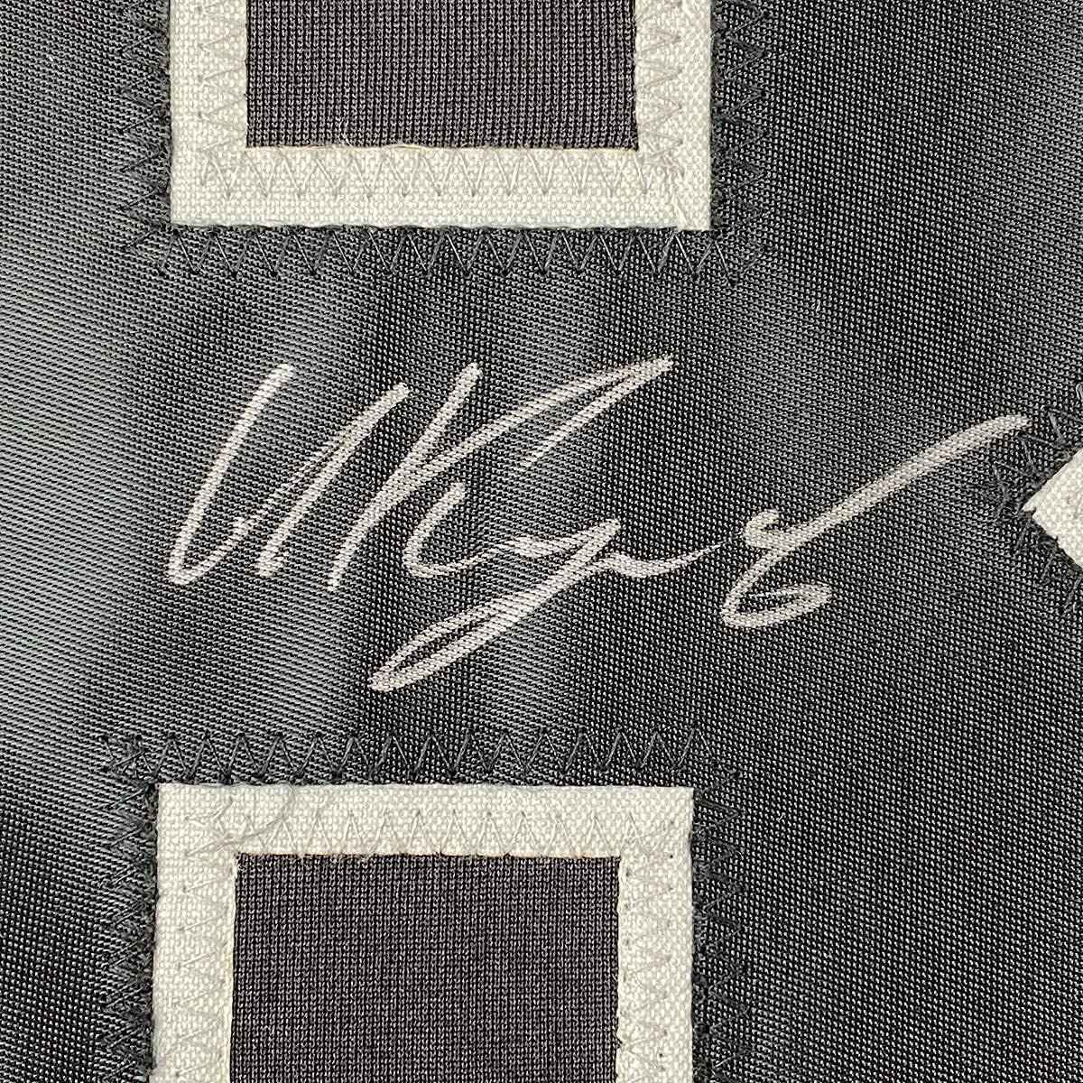 Framed Autographed/Signed Nikita Kucherov 35x39 Tampa Bay Black Hockey Jersey PSA/DNA COA