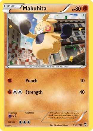 Makuhita 051/111 - XY  Furious Fists