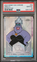 Graded 2023 Topps Chrome Disney 100 Ursula #54 Refractor The Little Mermaid Trading Card PSA 10 Gem Mint