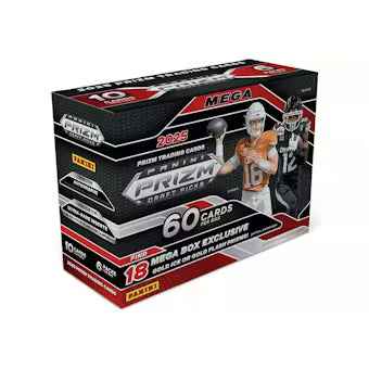 2025 Panini Prizm Draft Picks Football Mega Box (Red Ice and Red Flash)